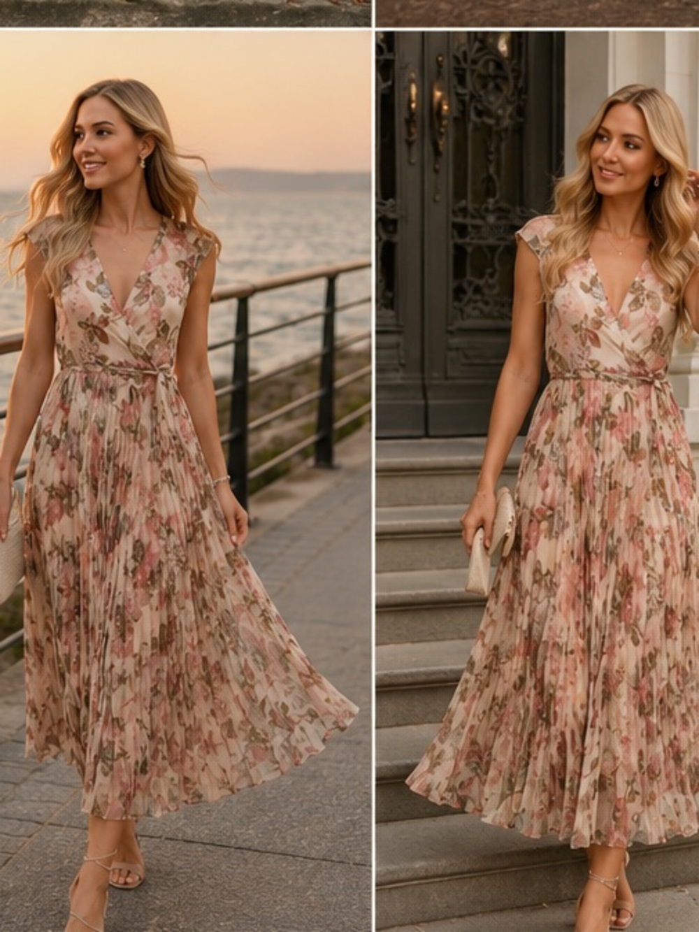Mango floral dress bloggers fav
